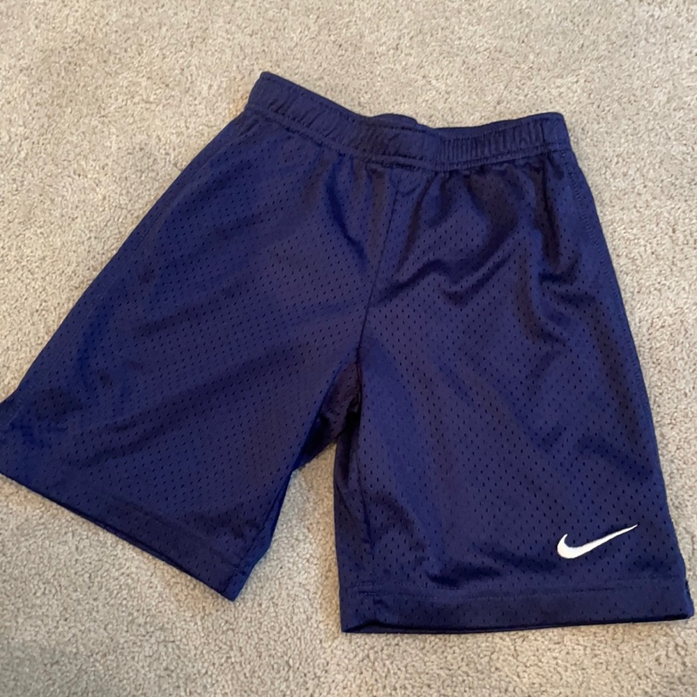 Boys Navy blue Nike shorts